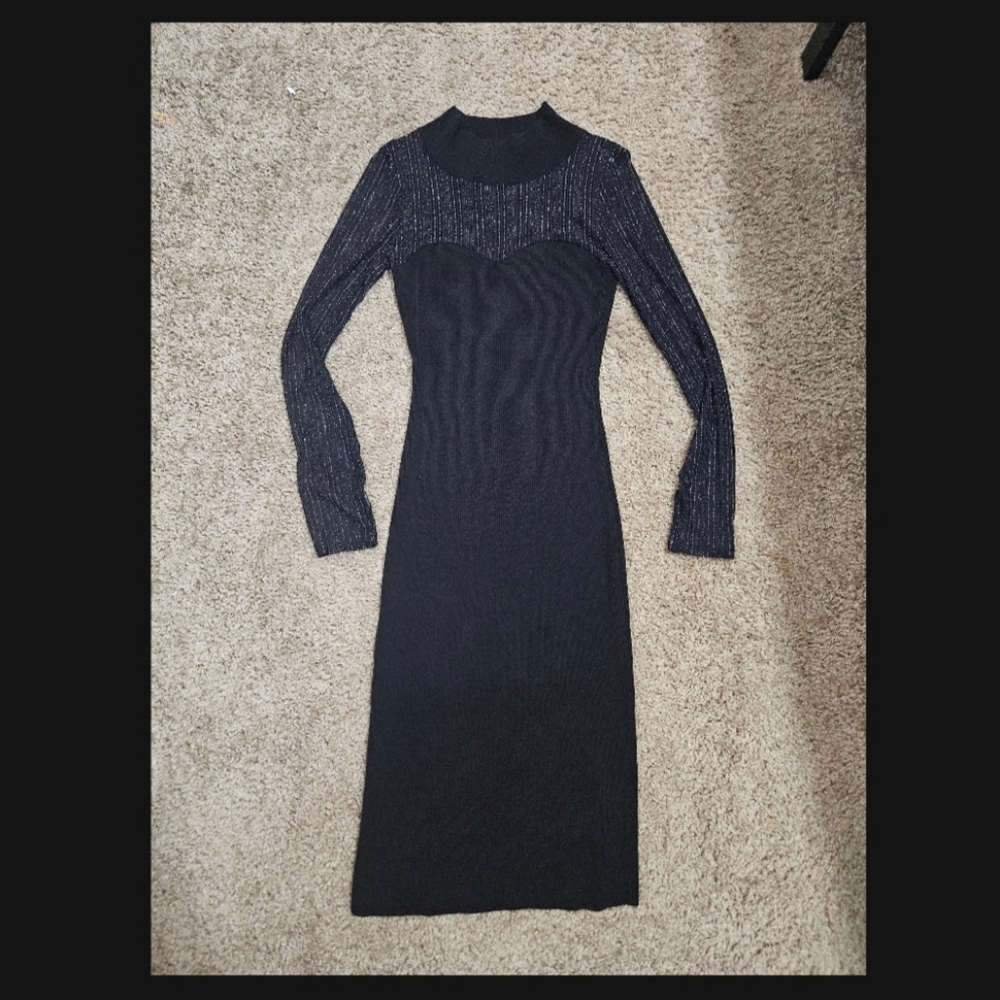 Jolie And Joy Elegant Chocolate Midi Dress